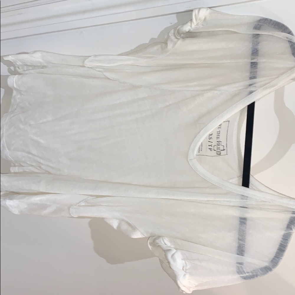 Free People White Tee